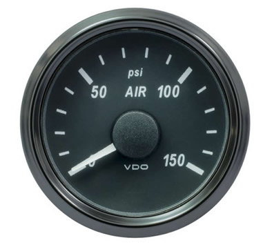 VDO SingleViu Air Pressure Gauges 150PSI